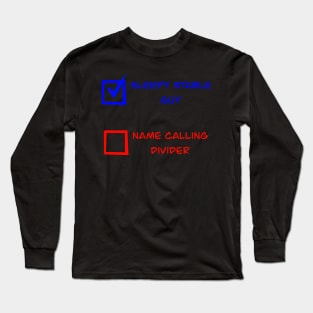 Sleepy joe vote 2020 Long Sleeve T-Shirt